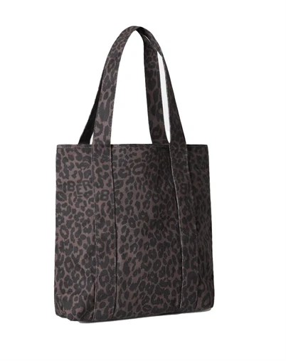 Lala Berlin - Tote Carmela Printed Canvas - Chocolate Brown Leo 